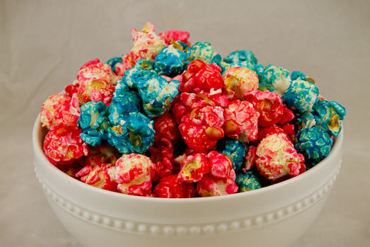 Bowl of Cotton Candy Popcorn