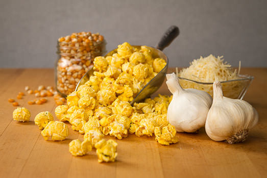 Garlic Parmesan Popcorn Ingredients